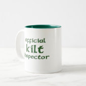 Tasse 2 Couleurs Inspecteur officiel de kilt (Devant gauche)