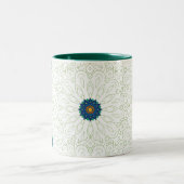 Tasse 2 Couleurs inspiration du paon (Centre)
