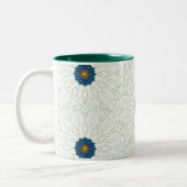 Tasse 2 Couleurs inspiration du paon (Gauche)