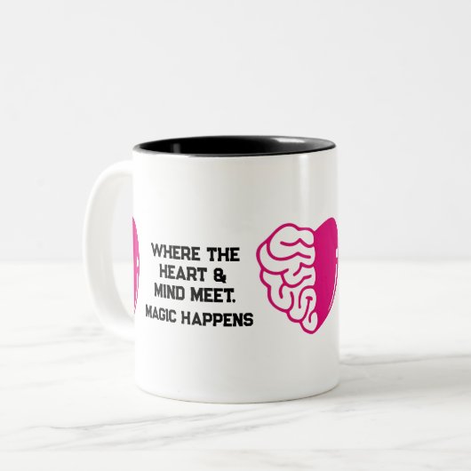 Tasse 2 Couleurs Inspiration et affection (Devant gauche)