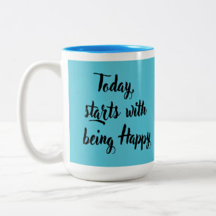 Tasse 2 Couleurs Inspiration pour la motivation quotidienne