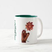 Tasse 2 Couleurs Inspirational "It's Never Luck It's Always God" Ch (Devant droit)