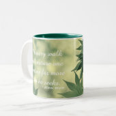 Tasse 2 Couleurs Inspirational Nature Quote (Devant gauche)