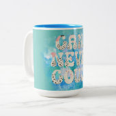 Tasse 2 Couleurs Inspirational ne peut jamais citer (Devant gauche)