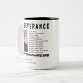 TASSE 2 COULEURS INSPIRATIONNEL ABRAHAM LINCOLN (Devant gauche)