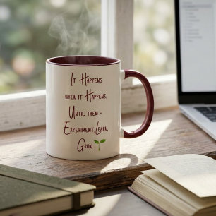 Tasse 2 Couleurs Inspirationnel Croissance Personnalisée Motivation