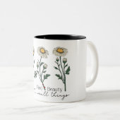 Tasse 2 Couleurs Inspirationnel Poing Positif Dire/Sublimation T (Devant droit)