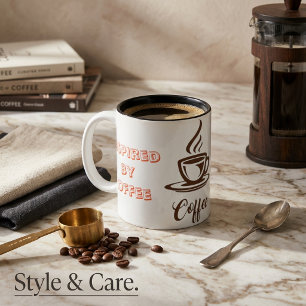 Tasse 2 Couleurs "Inspiré par le café, motivé par les rêves"-