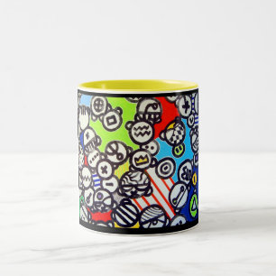 Tasse 2 Couleurs Inspirez le dubuffet de pair de `