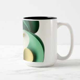Tasse 2 Couleurs Installation des formes de flux organiques