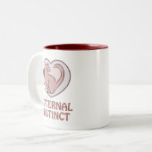 Tasse 2 Couleurs Instinct maternel (Devant gauche)