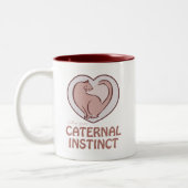 Tasse 2 Couleurs Instinct maternel (Gauche)
