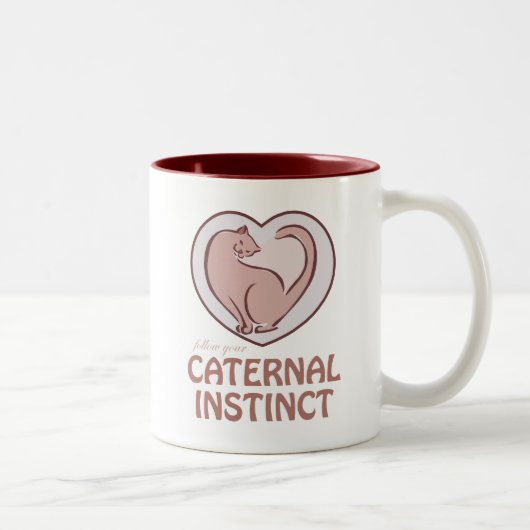 Tasse 2 Couleurs Instinct maternel (Droit)