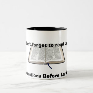 Tasse 2 Couleurs Instructions de base avant de laisser la terre !