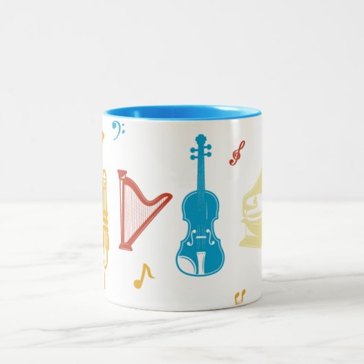 Tasse 2 Couleurs Instruments de musique (Centre)