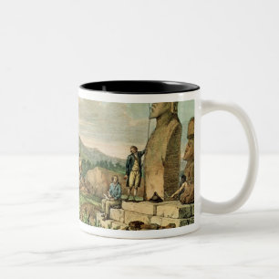 Tasse 2 Couleurs Insulaires et monuments d'île de Pâques