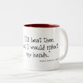 Tasse 2 Couleurs Insulte de Shakespeare - (Devant droit)
