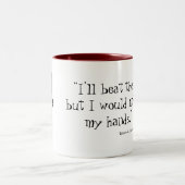 Tasse 2 Couleurs Insulte de Shakespeare - (Centre)