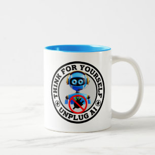 Tasse 2 Couleurs Intelligence artificielle - Débrancher AI