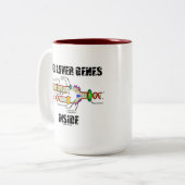 Tasse 2 Couleurs Intérieur de gènes d'amoureux des chiens (Devant gauche)