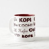 Tasse 2 Couleurs International du café (Devant gauche)