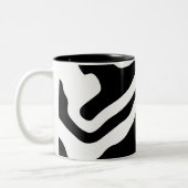 Tasse 2 Couleurs Into Deep : Abstrait noir & blanc (Gauche)