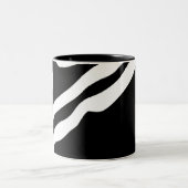 Tasse 2 Couleurs Into Deep : Abstrait noir & blanc (Centre)