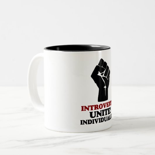 Tasse 2 Couleurs Introverties Unite (Devant gauche)