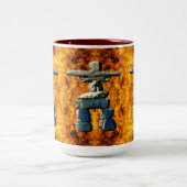 Tasse 2 Couleurs Inukshuk Native American Spirit Stones (Centre)