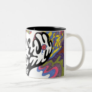 Tasse 2 Couleurs "Invasion" Art Abstrait