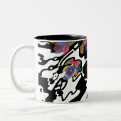 Tasse 2 Couleurs "Invasion" Art Abstrait (Gauche)