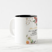 Tasse 2 Couleurs Invitation baby shower (Devant gauche)