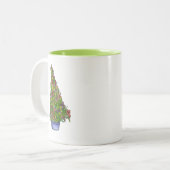 Tasse 2 Couleurs Iris noël mufle (Devant gauche)