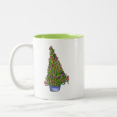 Tasse 2 Couleurs Iris noël mufle (Gauche)