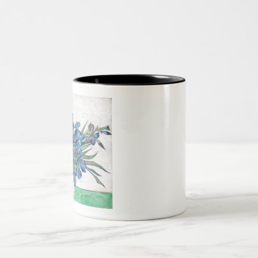 Tasse 2 Couleurs Irises (1890) de Vincent Van Gogh. (Centre)