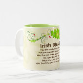 Tasse 2 Couleurs Irish Blessing, que la route monte pour vous renco (Devant gauche)