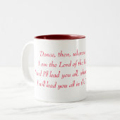 Tasse 2 Couleurs Irish Step Dance - Lord du choeur de danse (Devant gauche)