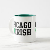 Tasse 2 Couleurs Irlandais de Chicago (Devant gauche)