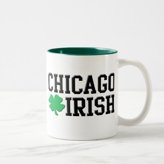Tasse 2 Couleurs Irlandais de Chicago (Droit)