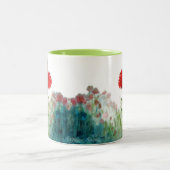 Tasse 2 Couleurs "Irrésistible." Bumble Bee attirée vers une Zinnia (Centre)