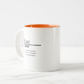 Tasse 2 Couleurs Isaac, Garçon Nom Personnalisé Définition (Devant gauche)