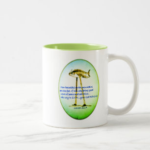 Tasse 2 Couleurs Isaïe 52:7- Quelle beauté sur les montagnes