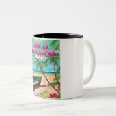 Tasse 2 Couleurs Isla Holbox Mexique (Devant droit)