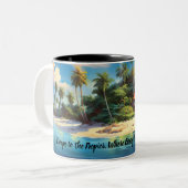 Tasse 2 Couleurs Island Dreams - Collection Caribbean Friends (Devant gauche)