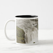 Tasse 2 Couleurs Islande. Cascade de Hafragilsfoss dans (Gauche)