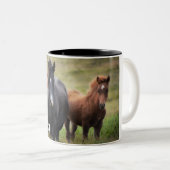 Tasse 2 Couleurs Islande - Chevaux (Devant droit)