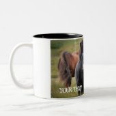 Tasse 2 Couleurs Islande - Chevaux (Gauche)