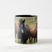 Tasse 2 Couleurs Islande - Chevaux (Centre)