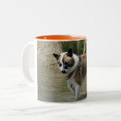 Tasse 2 Couleurs Islandhund (Devant gauche)