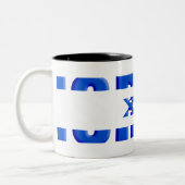 Tasse 2 Couleurs Israël (Gauche)
